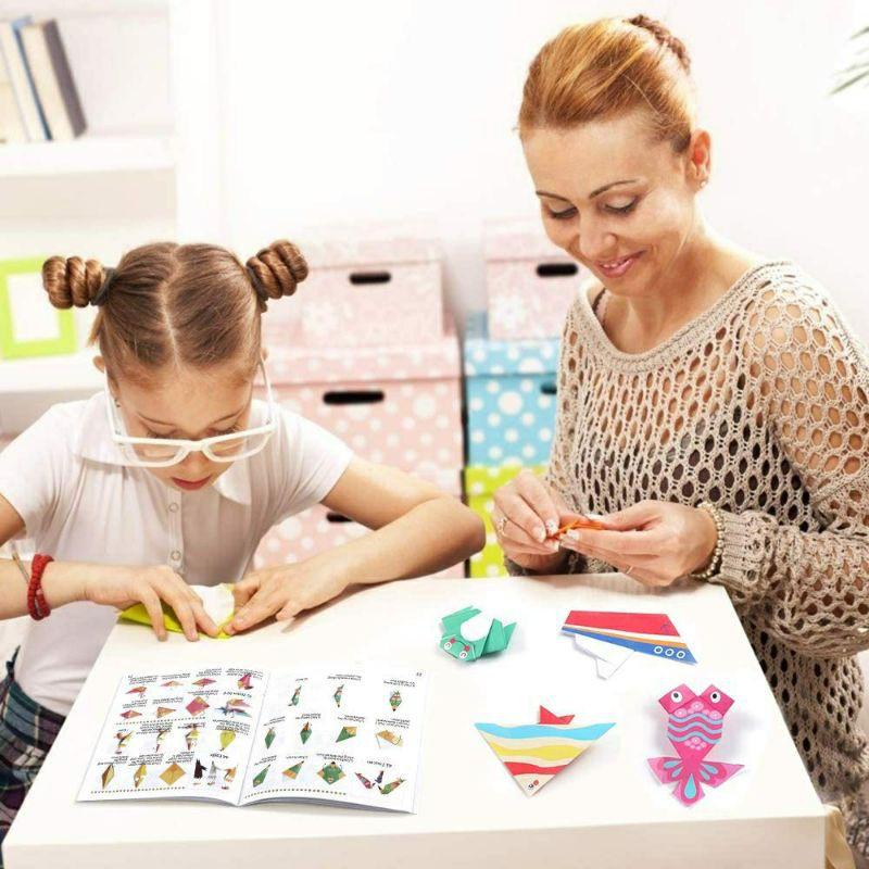 BỘ GẤP GIẤY FUN ORIGAMI 144 TỜ GIẤY IN MÀU SẮC NÉT / BỘ ĐỒ CHƠI GẤP GIẤY BẠCH TUỘC
