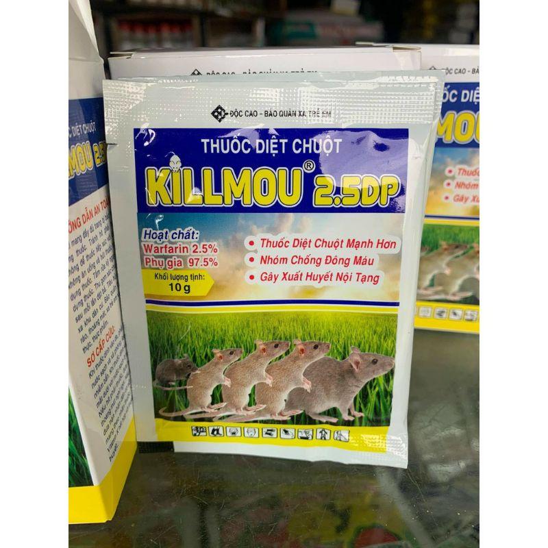 Thuốc diệt chuột Killmou thế hệ mới 2.5DP (Gói 10g)