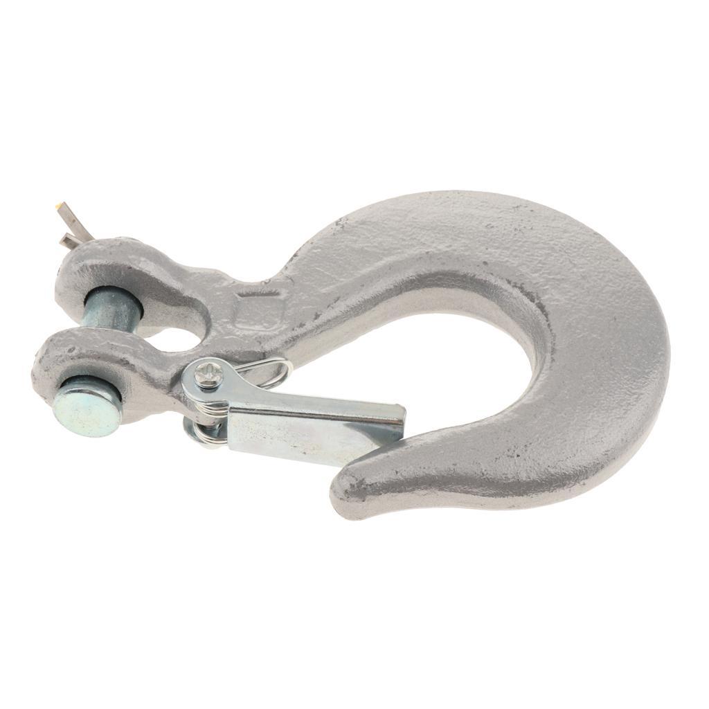 Set of 1 Grade 70 Swivel Hoist Hook for 1/4" Wire Rope Winch Cable 3000 Lbs