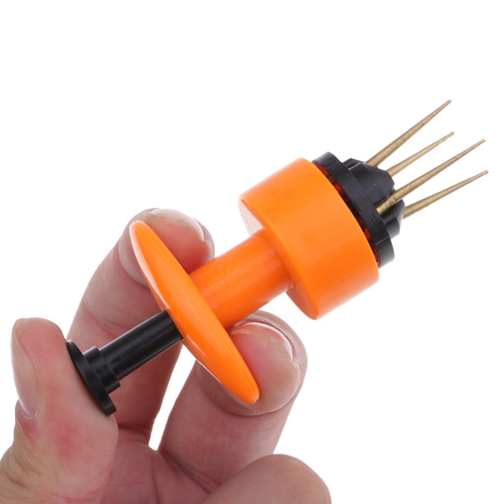 Portable Copper Bloodworm Clip Bait Lures Earthworm Clip Tackle Tool