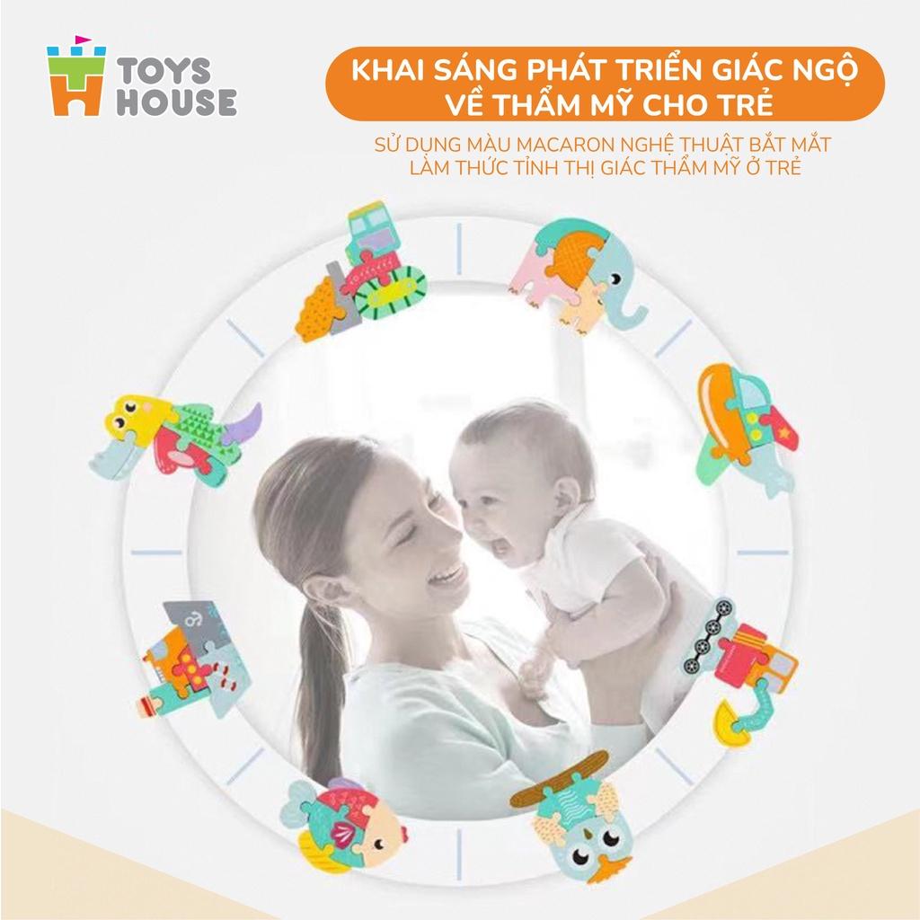 Đồ chơi ghép hình gỗ 3D thông minh Toyshouse - cho bé từ 6 tháng tuổi - hàng chính hãng