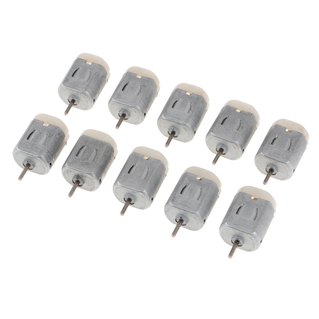 10 chiếc Thu Nhỏ 1-6 V Nhỏ 130 Động Cơ DC Xe Bốn Bánh Mô Hình Động Cơ
