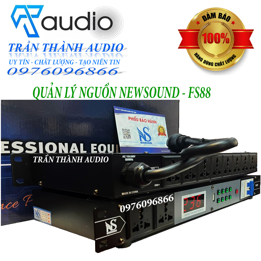 Quản lý nguồn dàn âm thanh gia đình Newsound Model FS88 hàng chính hãng nhập khẩu 2023 có chế độ lọc nguồn bảo hành 12 tháng