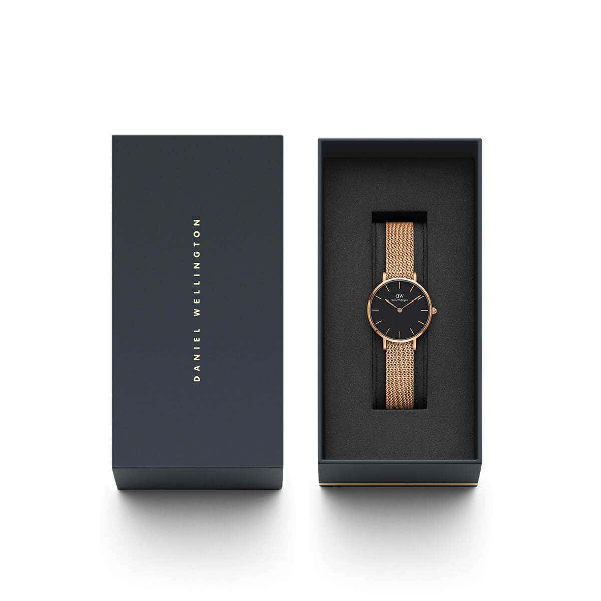 Đồng hồ nữ DANIEL WELLINGTON PETITE MELROSE BLACK 28MM DW00100217