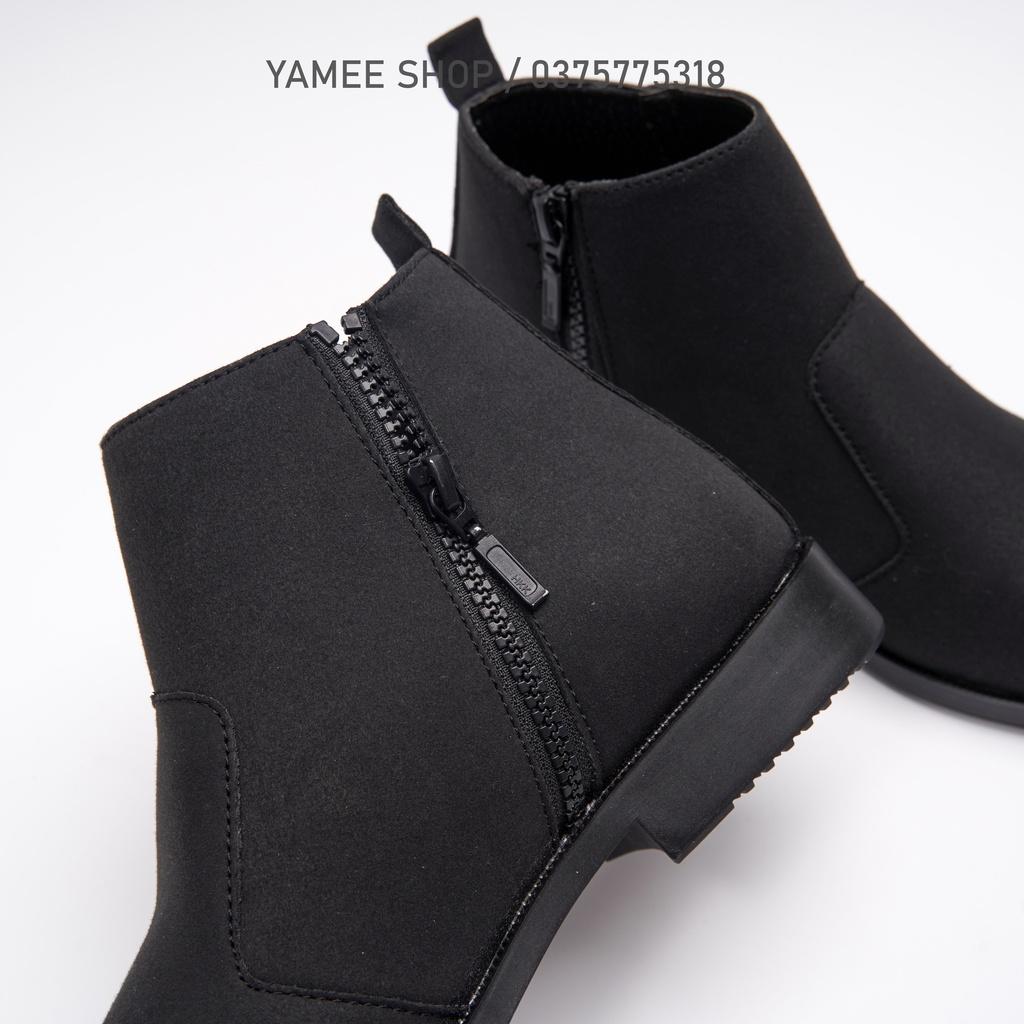 Giày Chelsea Boots Classic da lộn, cổ khóa, đế khâu chắc chắn