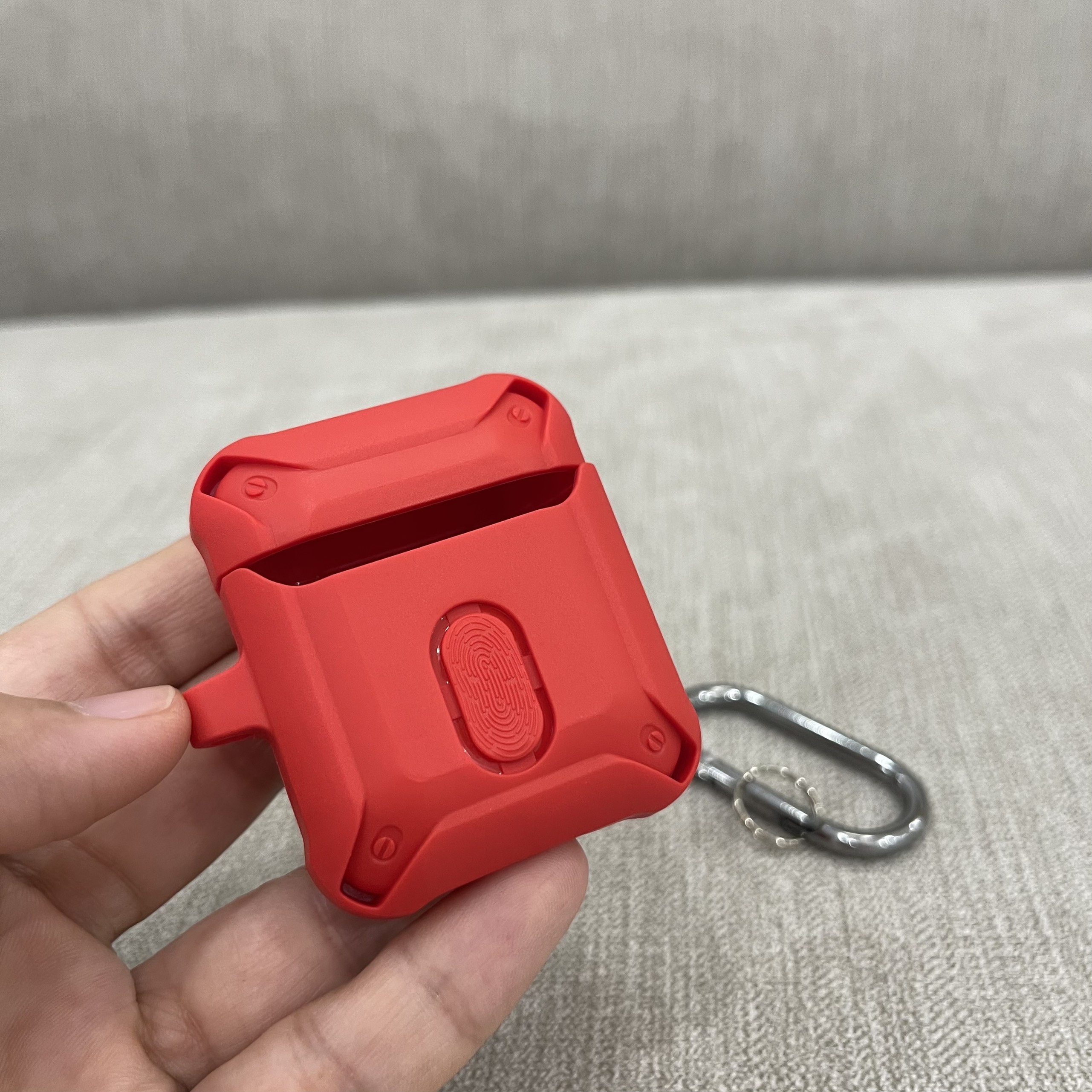 Case Chống Sốc 360 Độ Cho Airpods 1 / Airpods 2 - Màu Đỏ