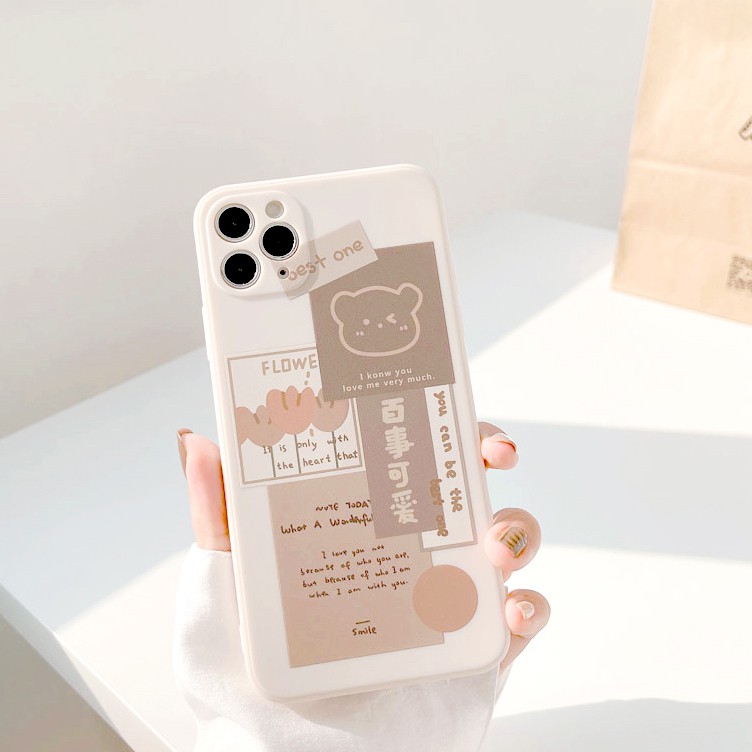 Ốp Lưng Cạnh Vuông Gấu Best One Dành Cho iPhone 6 / 6 Plus / 7 / 7 Plus / 8 / 8 Plus / X / Xs / Xs Max / 11 / 11 Pro / 11 Pro Max / 12 / 12 Pro / 12 Pro Max