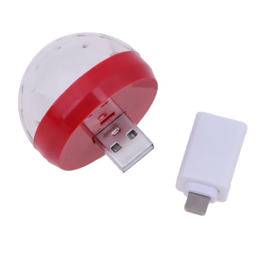 2xUSB Mini for Home Party DJ Lighting Red