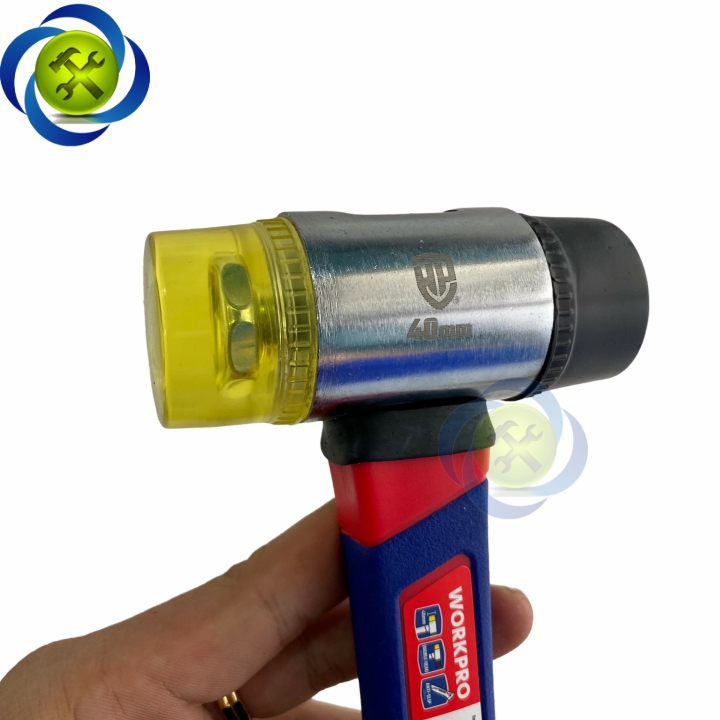 Búa cao su hai đầu Workpro WP241036 đường kính 40mm