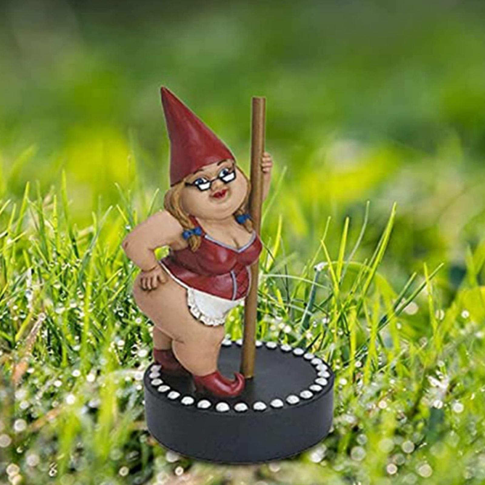 Garden Micro Gnome Figurine Outdoor Decorations for Patio Yard Ornament Gift