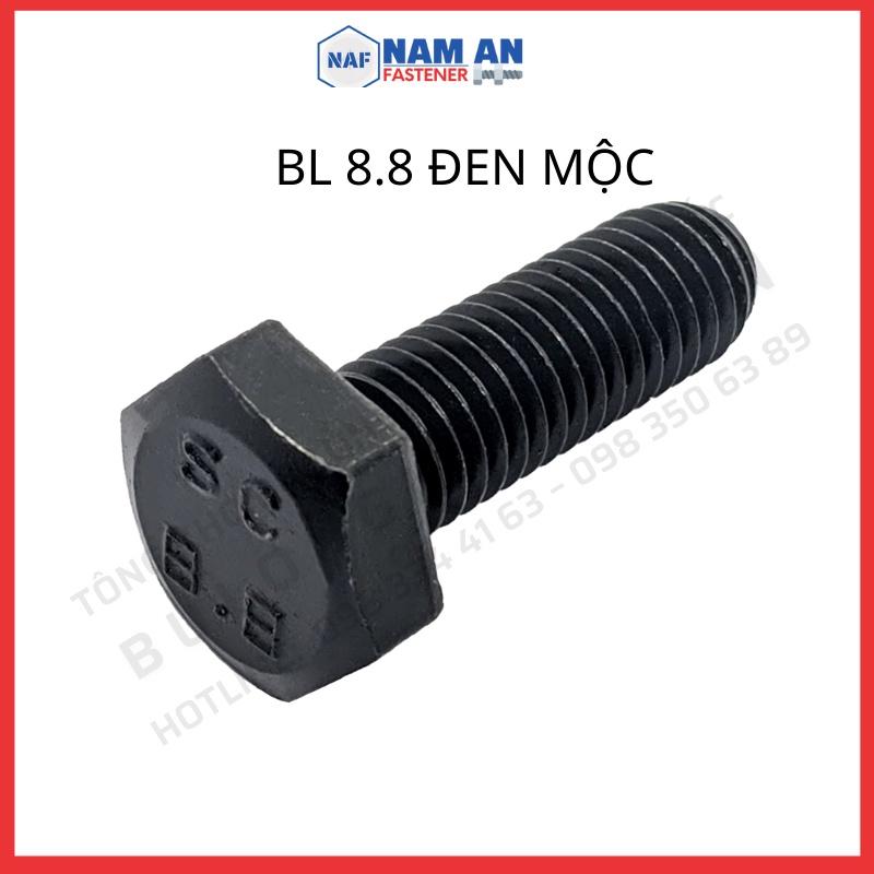 Bulong M18 cấp bền 8.8, bu lông lục giác M18, bu lông 8.8, độ dài: 40->200 mm. Màu: Đen, Vàng, Trắng