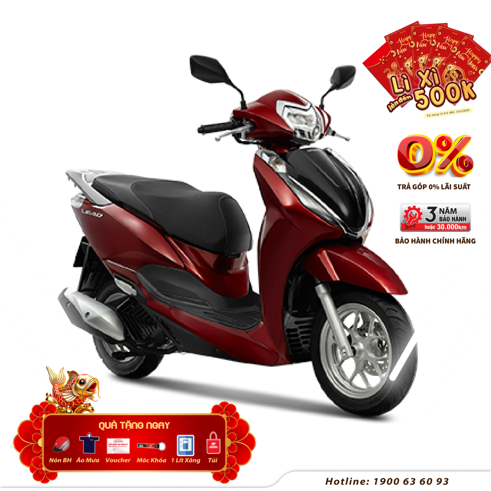 Xe máy Honda Lead 125cc 2025 - Phiên Bản Cao Cấp