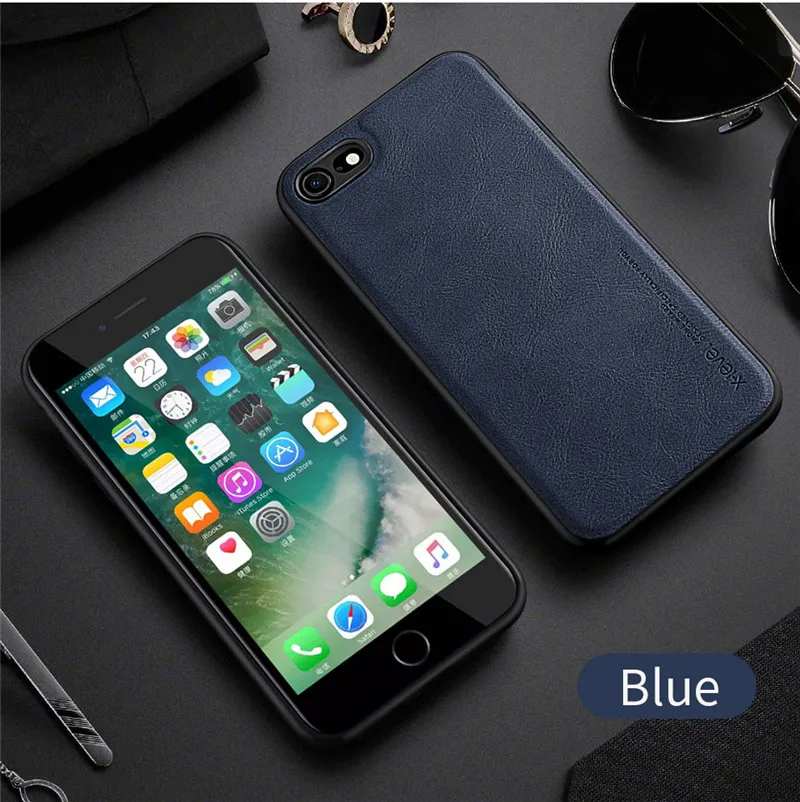 Ốp lưng da cho iPhone 6, 6s, 6 Plus, 6s Plus, iPhone 7, 7 Plus, iPhone 8 , 8 Plus hãng X-level cao cấp viền mềm chống sốc - Hàng chính hãng