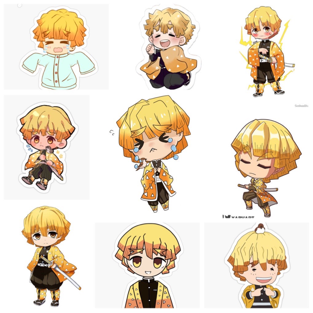 Set 60 Sticker Agatsuma Zenitsu