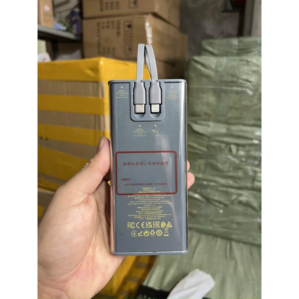 Sạc Dự Phòng Hoco CJ11/CJ11A/CJ12/CJ12A 20000mah, Sạc Nhanh 20W QC3.0, Chất Liệu ABS Chống Cháy. Bảo Hành 12 Tháng