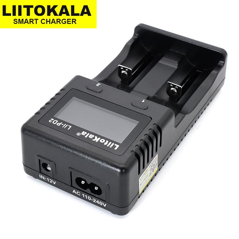 LIITOKALA LII-PD2 LII-PD4 Bộ sạc pin cho 18650 26650 21700 18350