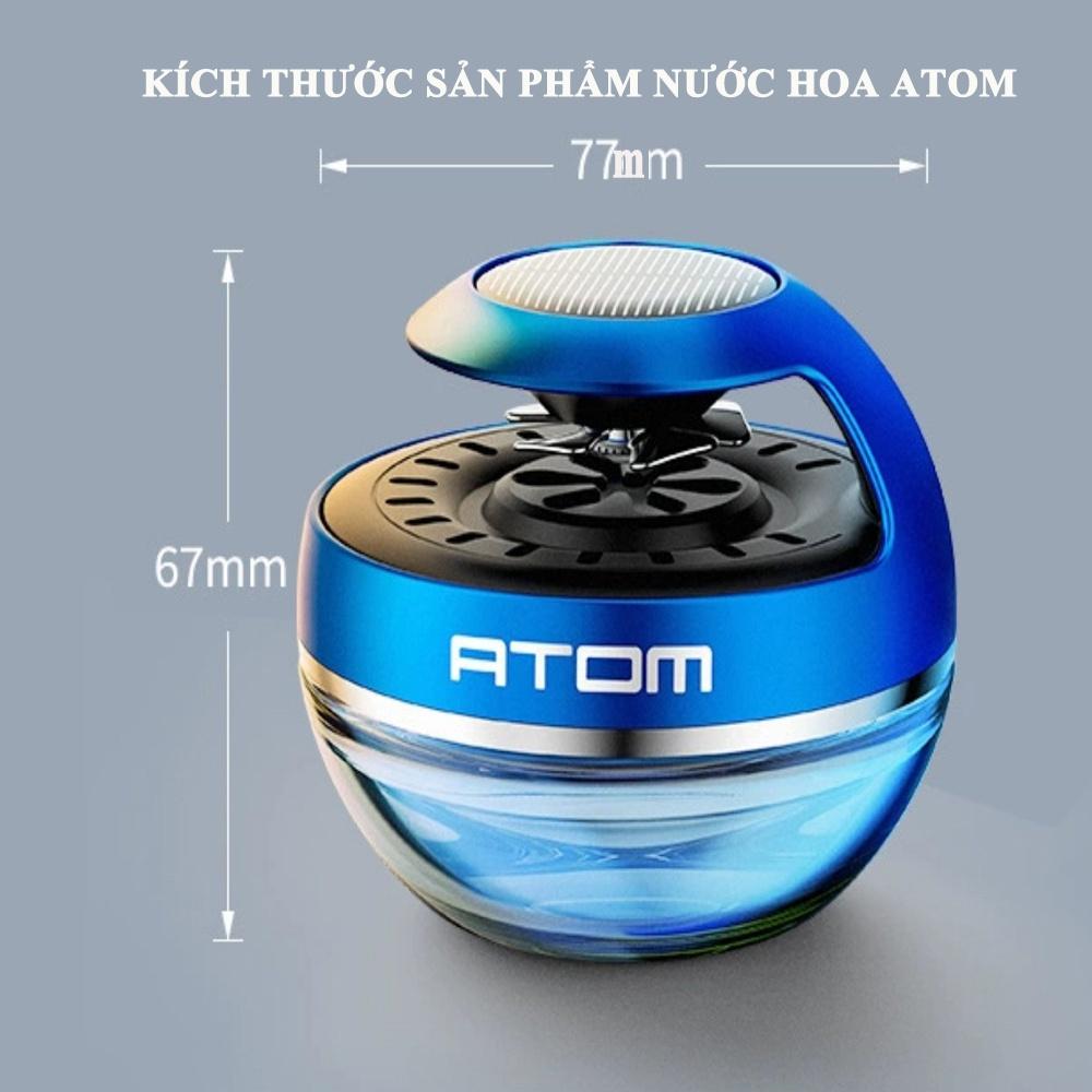 Nước Hoa Khử Mùi Atom Cánh Quạt Xoay Bằng Năng Lượng Mặt Trời Dùng Trên Ô Tô, Xe Hơi