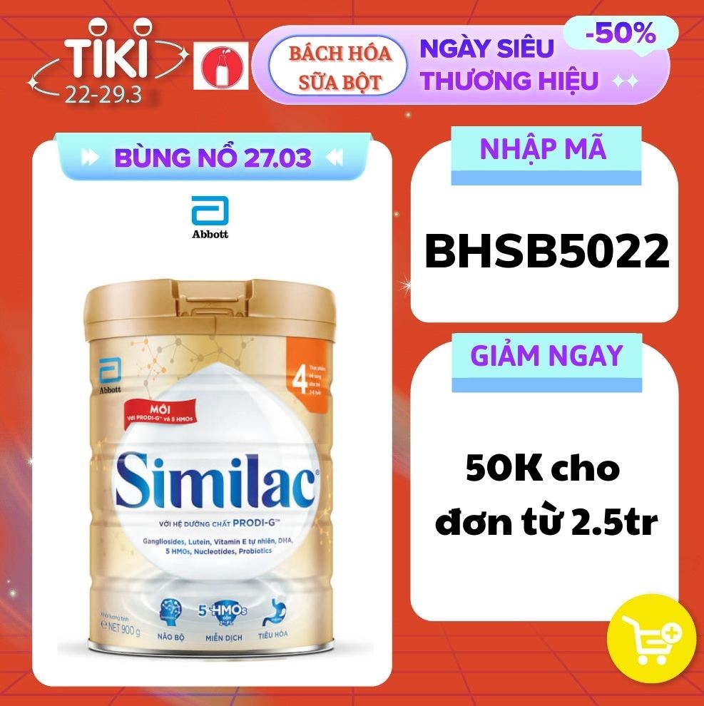 Sữa Bột Abbott Similac 4 900g