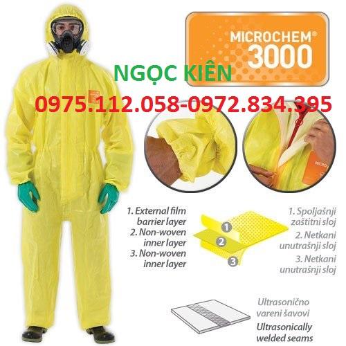 Quần áo chống hóa chất, phun sơn,phòng độc, Microgard 2000