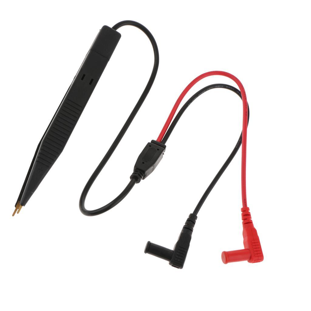 SMD Measure Tweezers Multimeter Precision Test Pen Inductor Clip Probe
