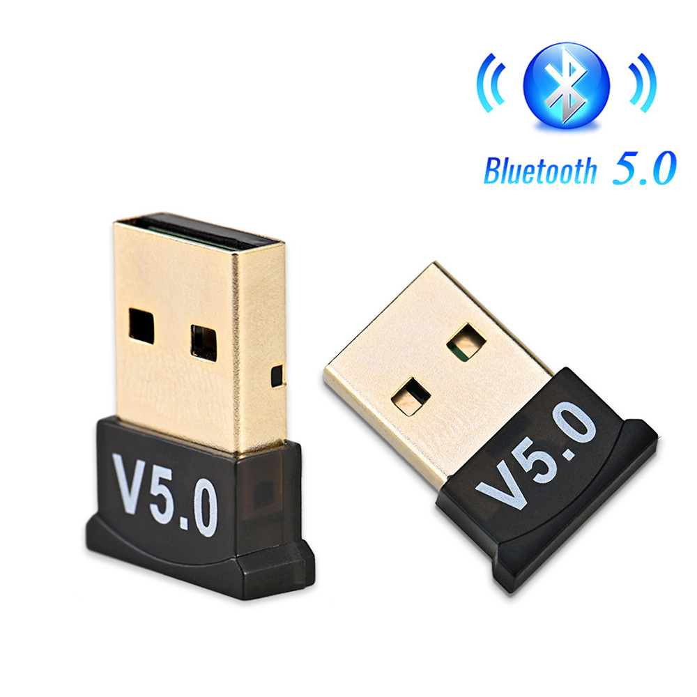 Bộ thu phát Bluetooth, thiết bị hỗ trợ thu phát nhạc không dây Nano USB 5.0 Bluetooth dành cho Laptop, Máy tính để bàn, Tivi