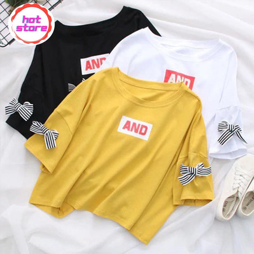 Áo Croptop YAN Tay Lỡ Nữ Ulzzang HOTSTORE