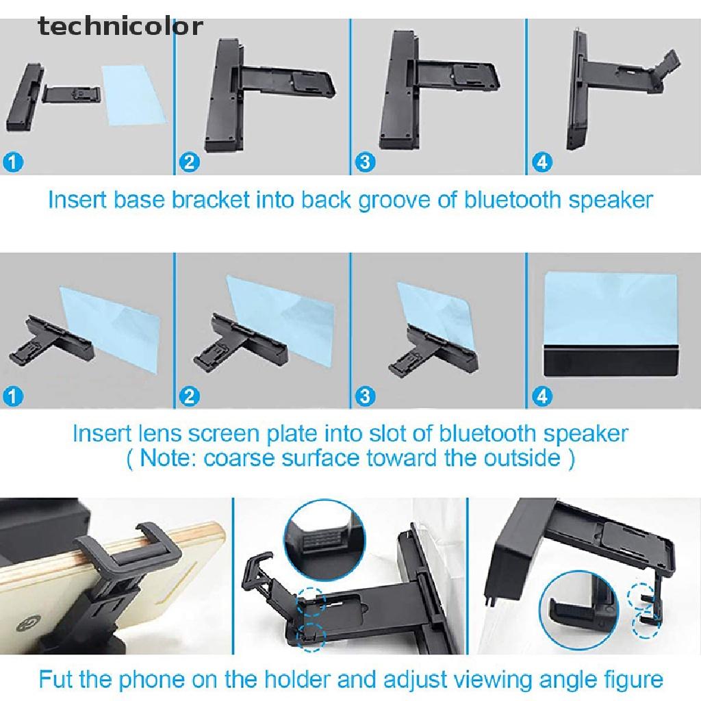 Bộ Khuếch Đại Màn Hình Điện Thoại 3d 12 "Tích Hợp Loa Bluetooth