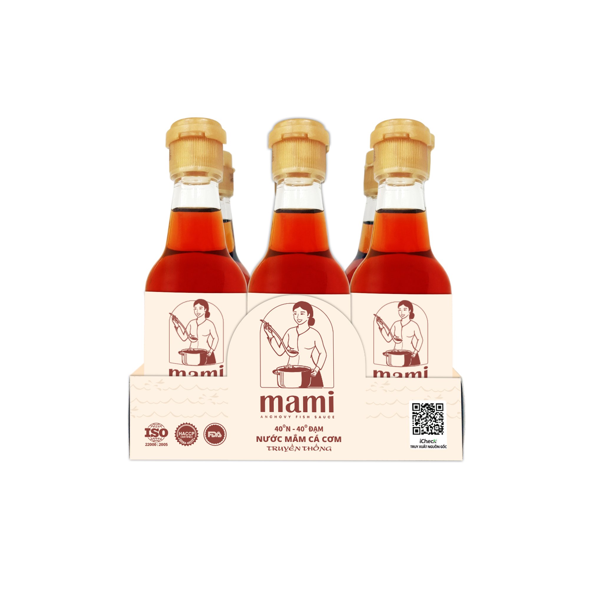 LỐC 6 NƯỚC MẮM CÁ CƠM MAMI 40N - 60ml