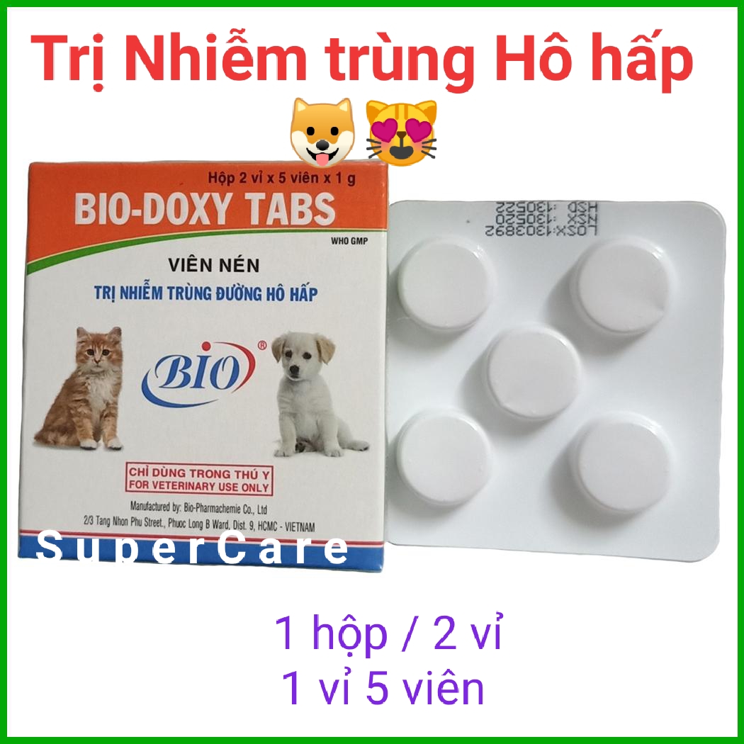 Doxy Tabs Nhiễm Trùng Đường Hô Hấp Chó Mèo