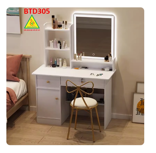 Bàn trang điểm, bàn trang điểm mini, bàn trang điểm có ngăn kéo BTD305