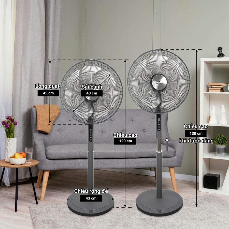 Quạt Cây Cao Cấp Model CFK-666 60W Có Điều Khiển Từ Xa Hàng Chính Hãng KALPEN-GIA DỤNG ĐỨC Bảo Hành 2 Năm