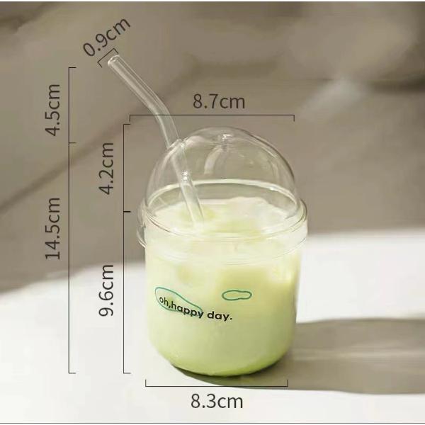 CỐC NƯỚC BOBO THỦY TINH TRONG SUỐT 400ml