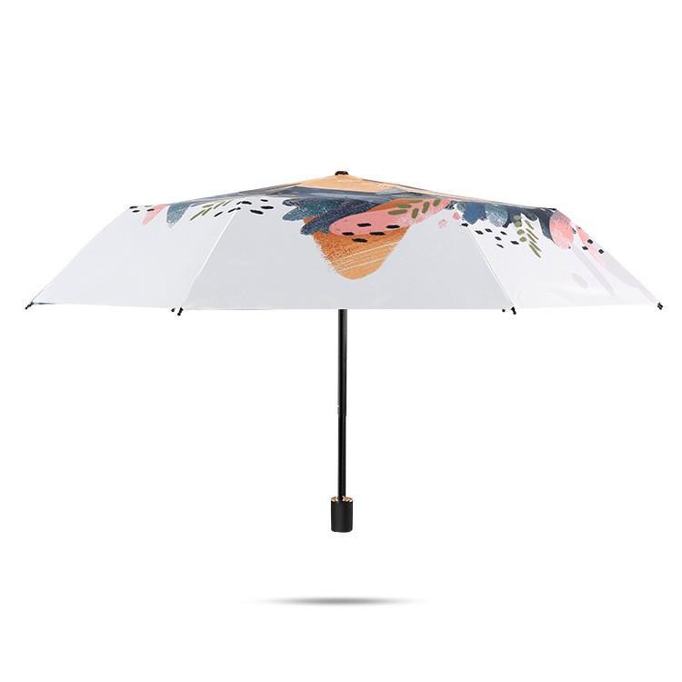 Ô dù cao cấp cán ngắn chống tia UV - Mẫu Mèo vàng