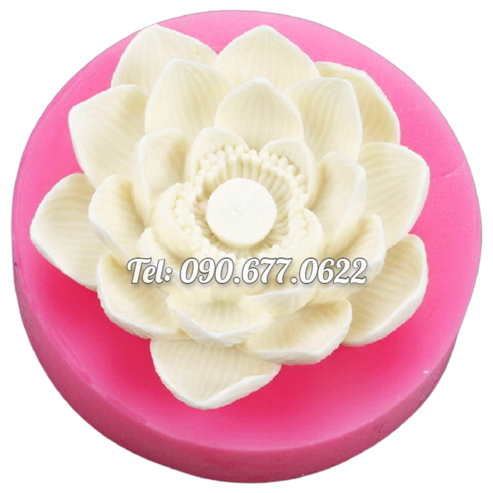Bộ 2 khuôn silicone làm bánh, rau câu hoa sen và lá sen – Mã số 1017