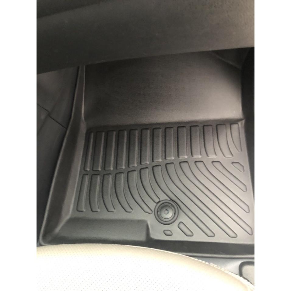 Thảm lót sàn xe Hyundai Santafe 2014-2018 Nhãn hiệu Macsim chất liệu nhựa TPV cao cấp màu đen