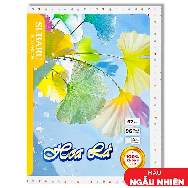Tập Subaru Hoa Lá - 4 Ô Ly Vuông - 96 Trang 62gsm - Vĩnh Thịnh A093-V1 (Mẫu Bìa Giao Ngẫu Nhiên)