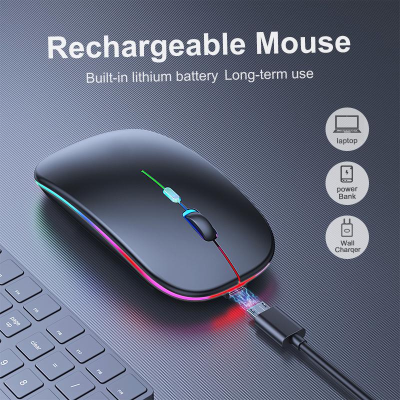 RGB Bàn Phím Bluetooth Và Chuột Sạc Không Dây Bàn Phím Chuột Nga Spainsh Đèn Nền Bàn Phím Cho Máy Tính Bảng Ipad Laptop