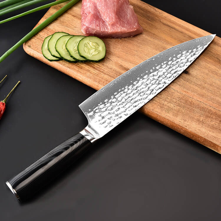 DAO BẾP NHẬT BẢN GYUTO THÉP DAMASCUS MÃ D7DT119