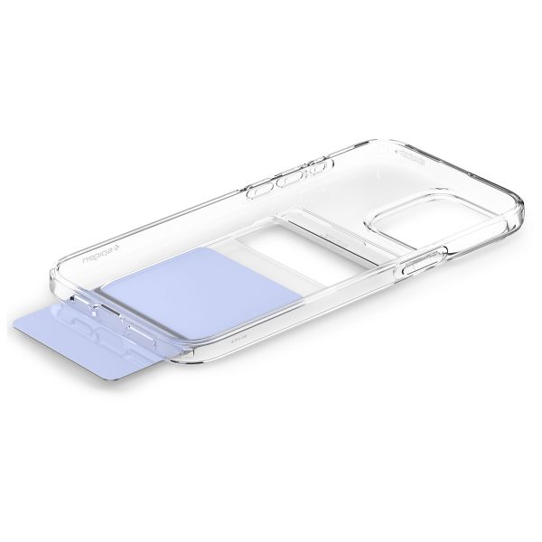 Ốp lưng dành cho iPhone 15 Pro Max Spigen Crystal Slot Dual Crystal Clear - Hàng Chính Hãng