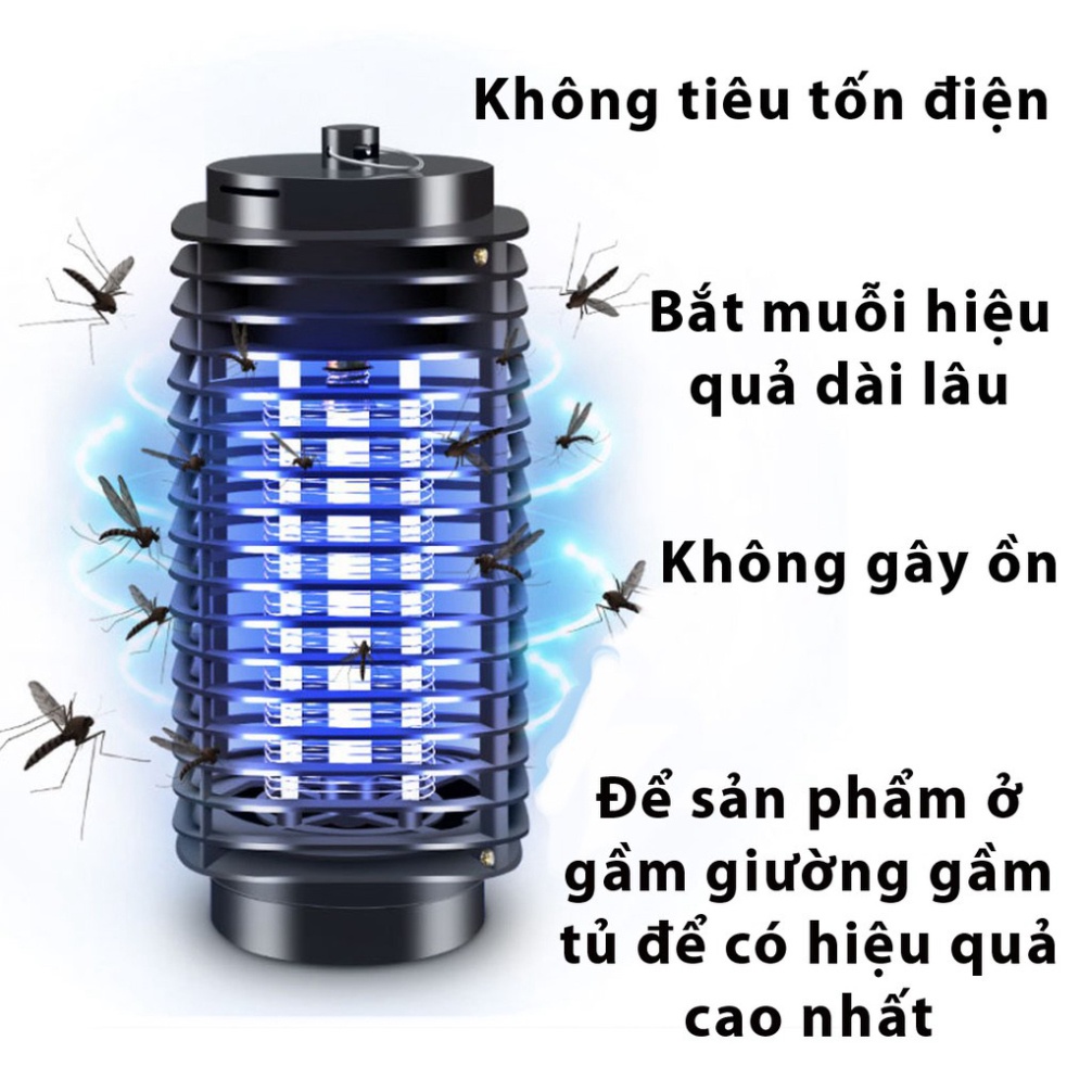 Đèn Bắt Muỗi, Côn Trùng Hình Tháp 3D, Bẫy Diệt Côn Trùng Kiêm Đèn Ngủ, Chống Lóa Mắt Có Cổng Sạc USB - HÀNG CHÍNH HÃNG MINIIN