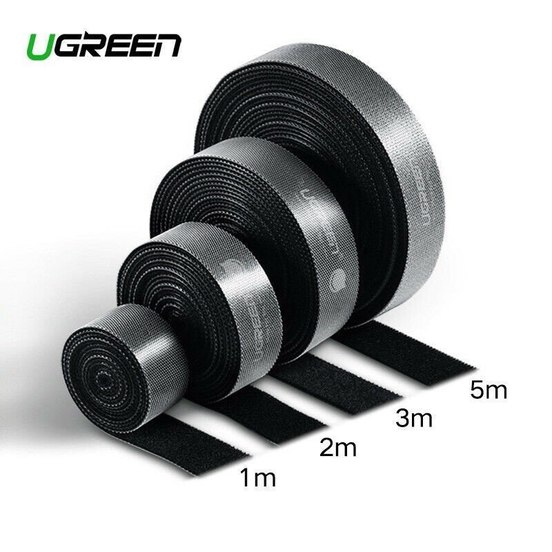 Dây dán tiện dụng chất liệu plastic màu đen dài 2M Ugreen hàng chính hãng