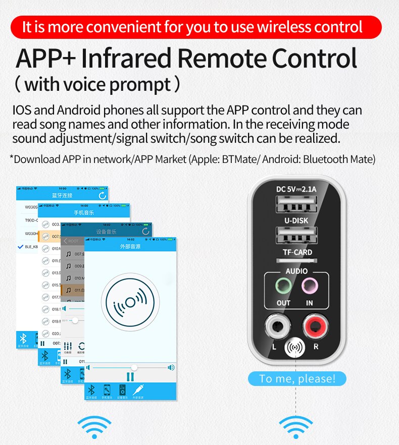 Hàng Chính Hãng - Bộ Thu Phát Bluetooth K16-JA Bluetooth 5.0 Phạm Vi Kết Nối 15m Chế Độ Chuyển Đổi Linh Hoạt Đa Dạng Nguồn Phát Blueooth TF USB AV 3.5mm Remote Sạc USB Kép 5V/2.1A Tự Động Kết Nối Giải Mã HD Hỗ Trợ Thẻ Nhớ Lên Tới 128Gb - ROGTZ
