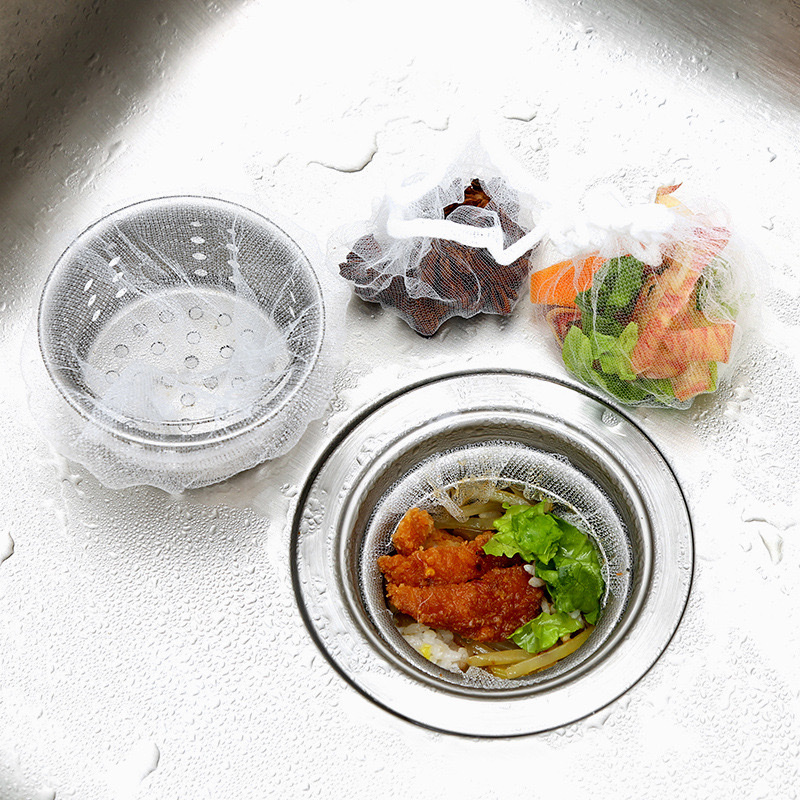 Set 100 túi lưới lọc rác , chặn rác bồn rửa chén , nhà vệ sinh ,chống tắc ngẽn ,túi bọc trái cây hoa quả siêu bền , có chun 2 đầu co giãn tiện lợi