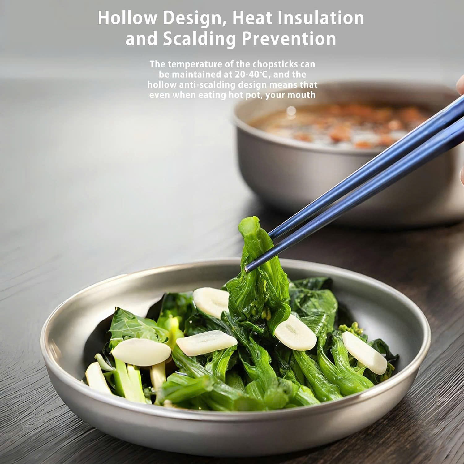 Đũa tròn Titanium Chopsticks KEITH Titanium Ti5625 - dài 19cm