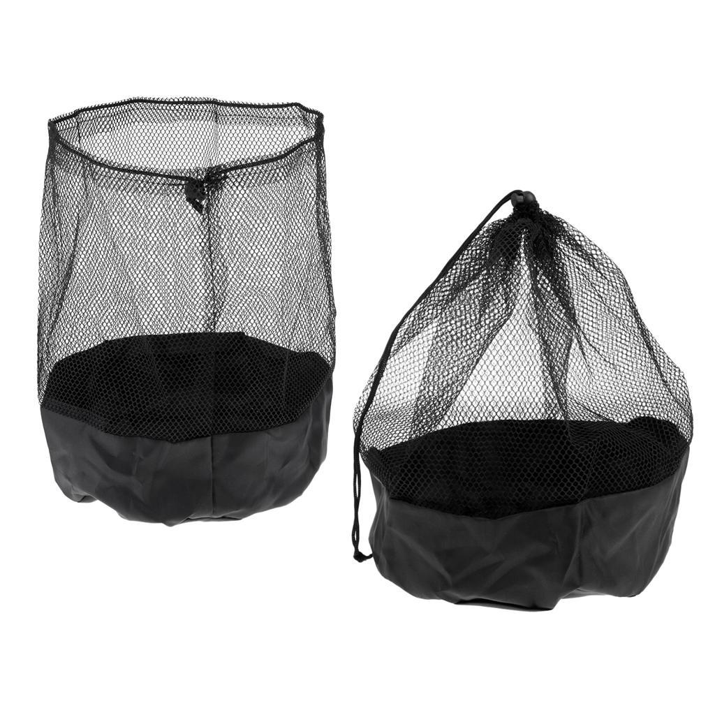 2 Soccer Cones Storage Drawstring Bag Carrier Football Sports Training Gear