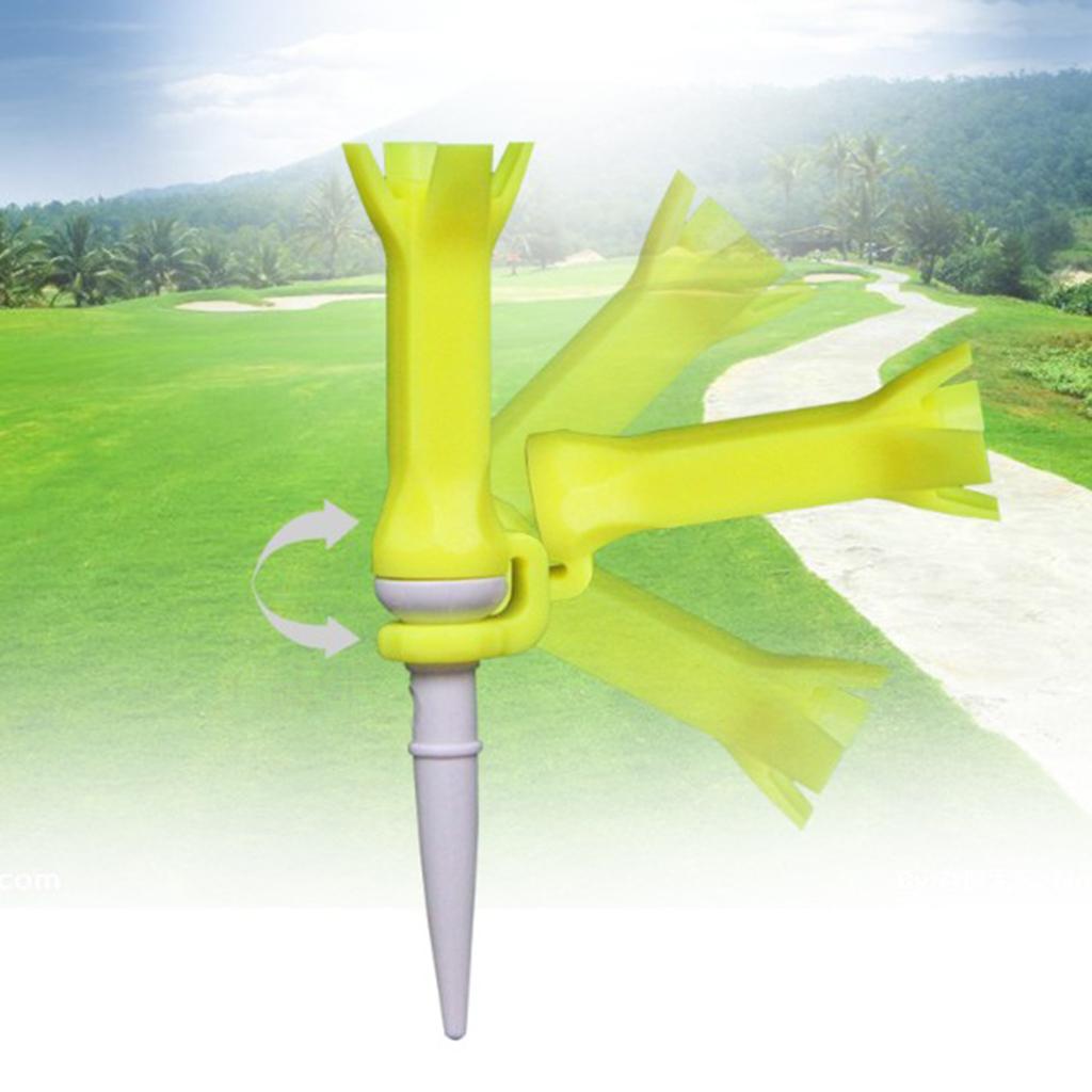 4pcs Golf Guide Claw Tee Unbreakable Golf Rotatable Tees Train Accessory