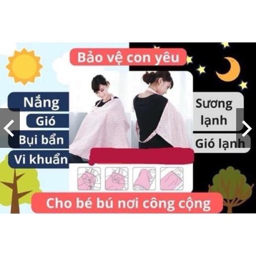 Khăn/ Áo choàng cho bé bú - hút sữa đa năng dành cho mẹ khi đi ra ngoài/ đi du lịch
