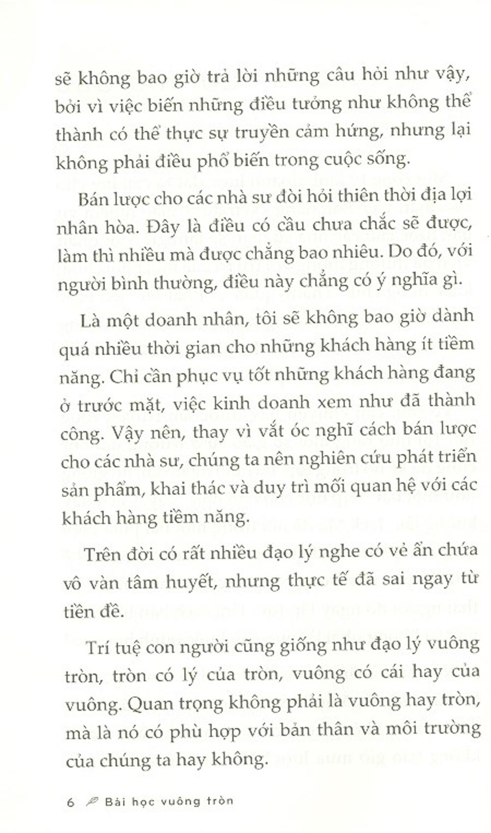 Bài Học Vuông Tròn (Tặng Kèm 01 Bookmark)