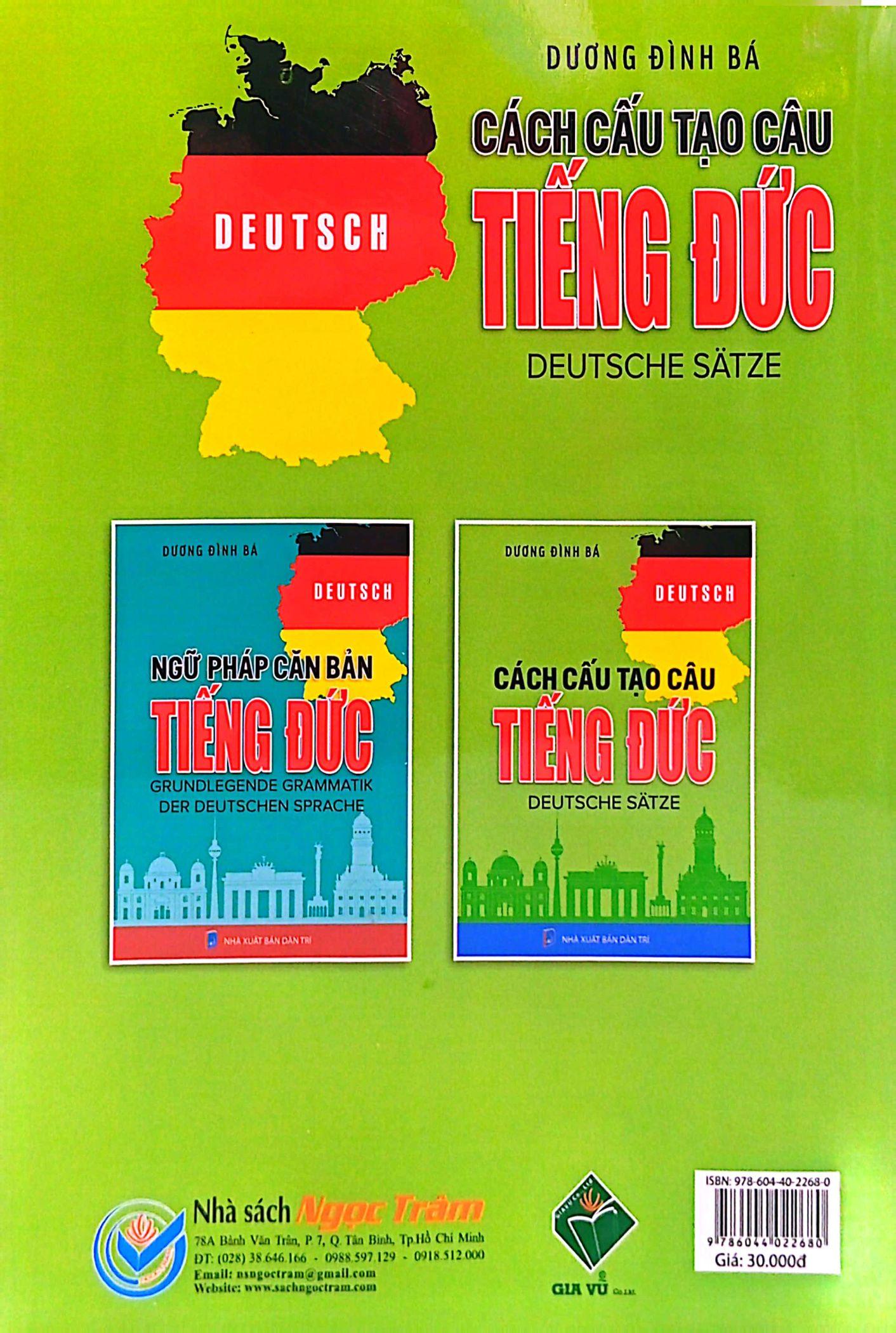 Cách Cấu Tạo Câu Tiếng Đức (Tái Bản 2024)
