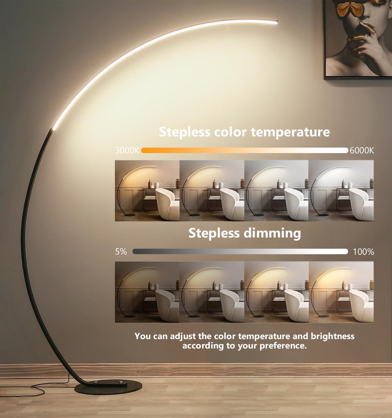 Đèn Sàn Chữ C Phòng Khách 3 Tông Màu C-Floor Lamp Italy Design - Skylife